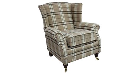 5% coupon applied at checkout. Wing Chair Fireside High Back Armchair Balmoral Beige ...