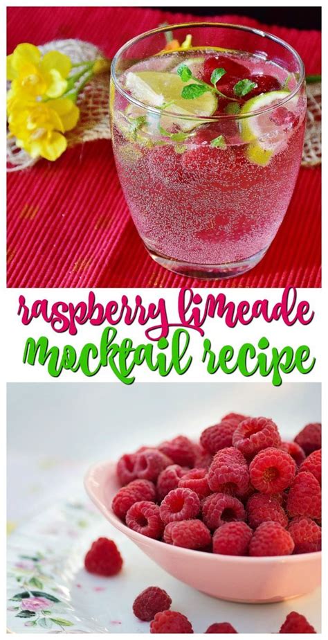 Raspberry Limeade Mocktail Recipe The Socialites Closet Mocktail