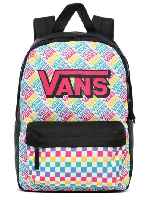 Vans Realm 22l Kids Backpack Vn0a4ultzl81 Girls Multicheck