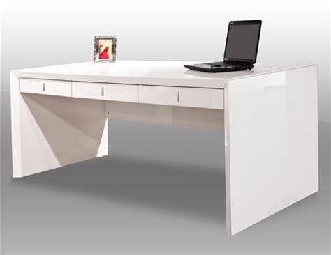 Executive desk (487hojjed) from liberty furniture's amelia collection definitely fits into this mold. Ultra Modern White Lacquer Executive Desk with Three ...