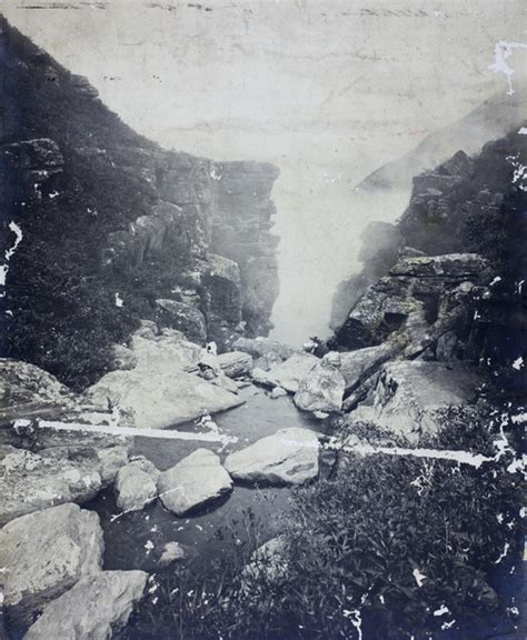 Mountain Stream And Top Of Waterfall Kuling Historical Photographs