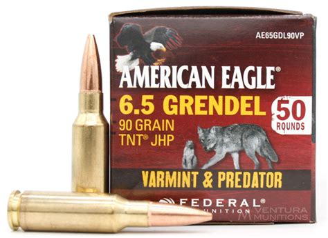 Federal American Eagle 65 Grendel 90gr Jhp Ammo 50 Rounds Ventura