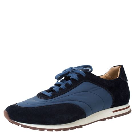 Maybe you would like to learn more about one of these? Loro Piana Blue Suede And Nylon Low Top Sneakers Size 44 ...