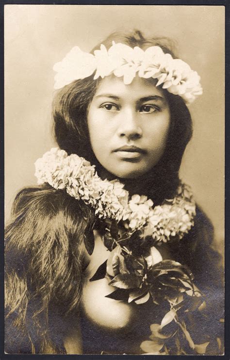 Real Photo Hula Girl Postcard 1 Version 2 Hawaiian Woman