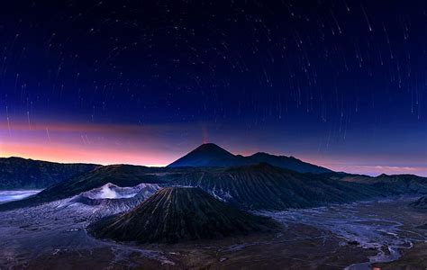 Hd Wallpaper Highland Volcanos Active Volcano Indonesia Mount