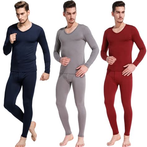cherrys winter thermal underwear sets men brand quick dry anti microbial stretch 2019 men s