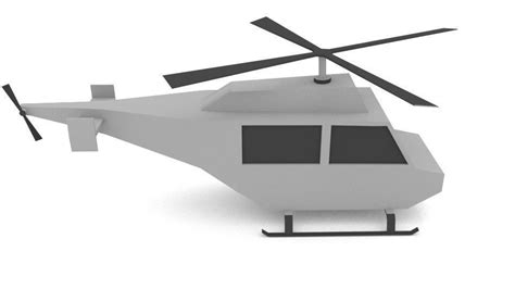 3d Model Helicopter Aircraft Low Poly Vr Ar Low Poly Cgtrader