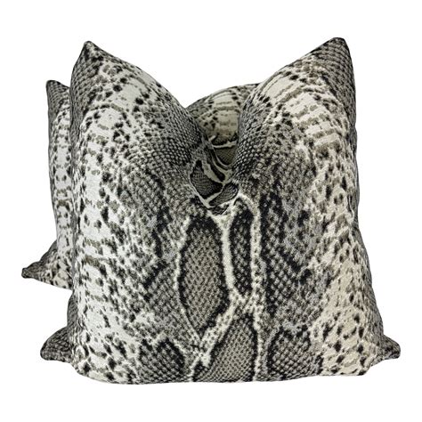 Woven Viper 22” Pillows A Pair Chairish