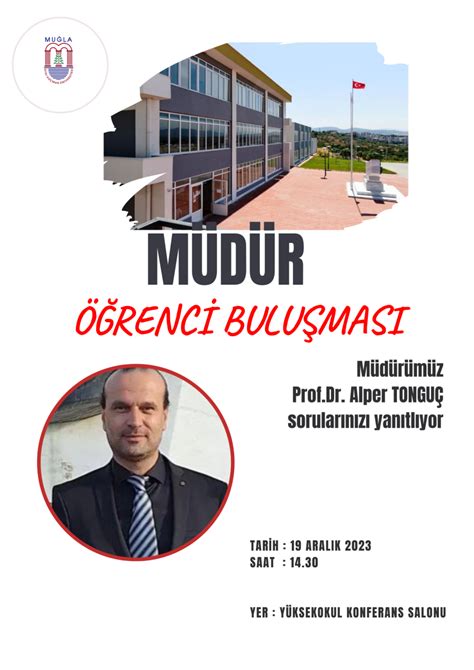Yatağan Meslek Yüksekokulu Muğla Sıtkı Koçman Üniversitesi MÜDÜR