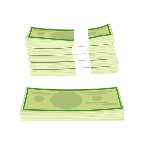 Stack Money Dollar Cash Vector Bundle Cash Money By 09910190