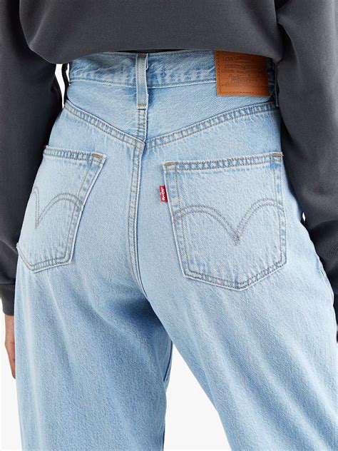 Levis High Waisted Loose Taper Fit Jeans Near Sighted At John Lewis And Partners