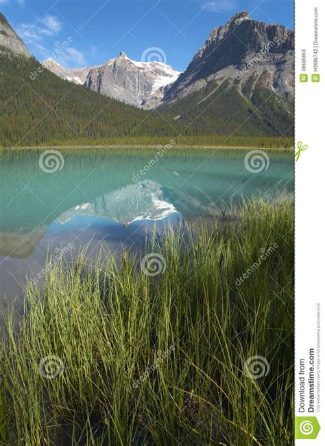 Emerald Lake Landscape British Columbia Canada Stock