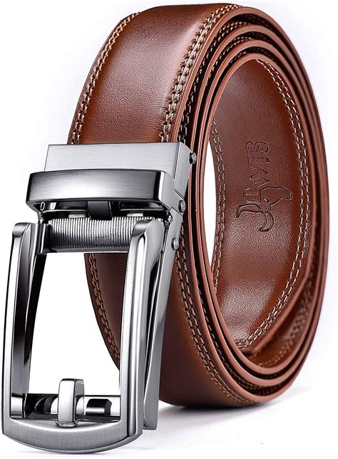 Dwts Mens Belts Leather Ratchet Dress Belt For Men With Slide Click