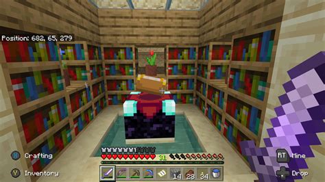 Minecraft Enchantment Table Setup Minecraft Tutorial And Guide