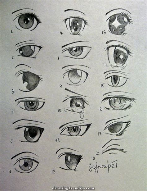 Beautiful Completely Different Methods To Draw Anime Eyes Anime Eyes