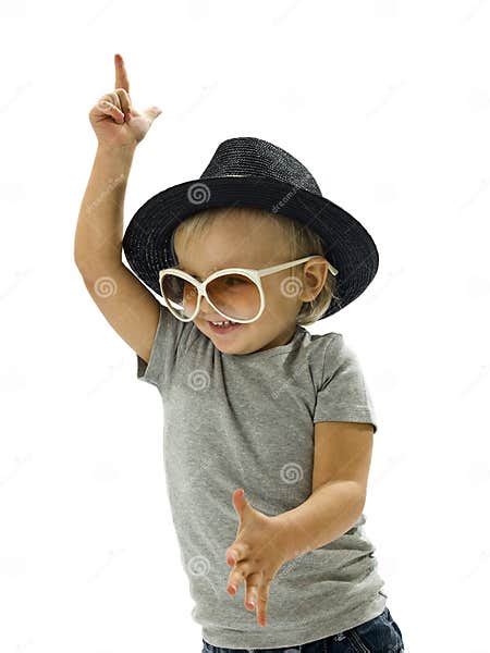 Funny Boy Dancing Stock Photo Image Of Cheerful Little 22542358