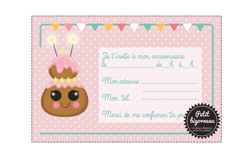 Invitation fille 10 ans : Carte D'anniversaire À Imprimer Pour Fille De 12 Ans ...