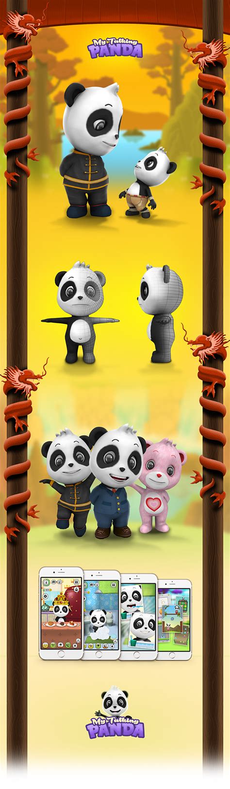 My Talking Panda Virtual Pet Game On Behance