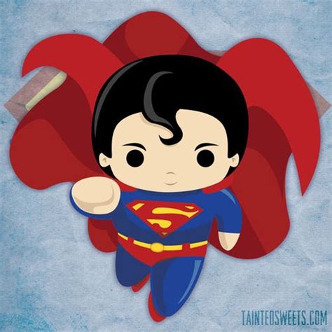 Chibi Superman Flying By Tainted Sweets Superman Dibujo Superman