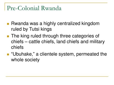 Ppt The History Of Rwanda Powerpoint Presentation Free Download Id