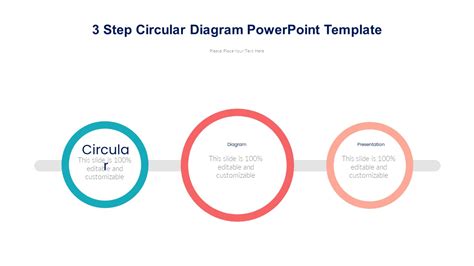 3 Step Circular Diagram Powerpoint Template Pptuniverse