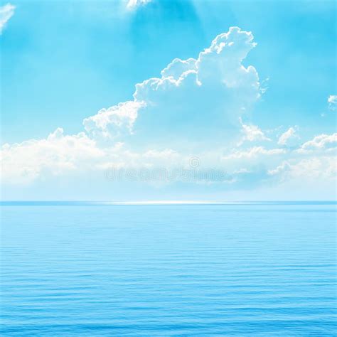 Turquoise Sky And Sea Stock Photo Image Of Cloudscape 28952328