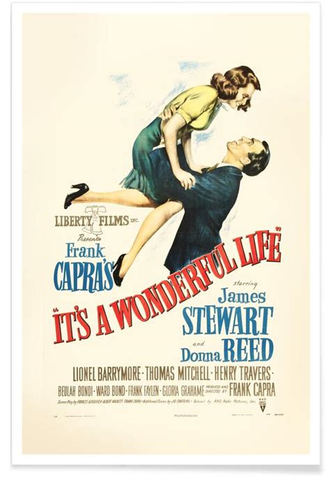 ‘its A Wonderful Life Retro Movie Poster Poster Juniqe