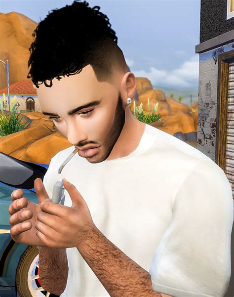 Curly Male Hair The Sims 4 Mod Bxeframe