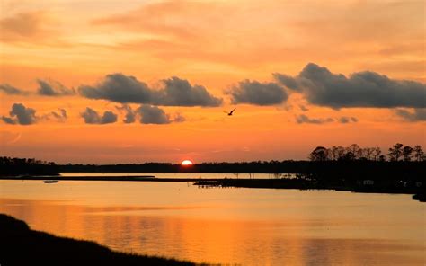 Wallpaper Landscape Sunset Sea Bay Lake Reflection Sunrise