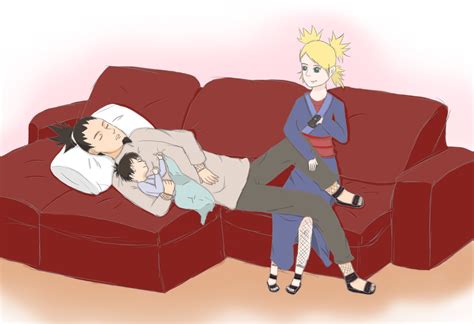 Shikamaru Sleeping With His Baby Shikadai Colors By Ttaisinha On