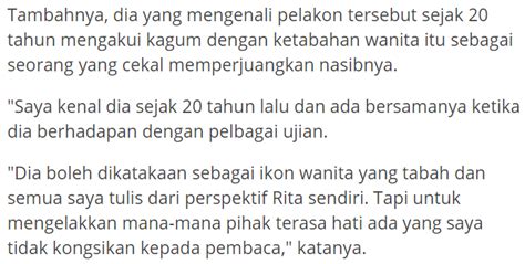 Please do not reload the page during the search. 'Kerana Aku Seorang Perempuan' dedah rahsia Rita nikah di ...