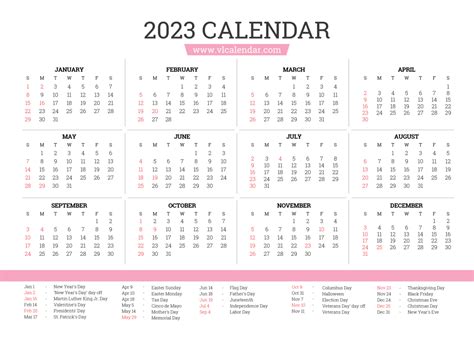 2019 2023 Calendar Printable Printable Calendar Design Calendar Riset