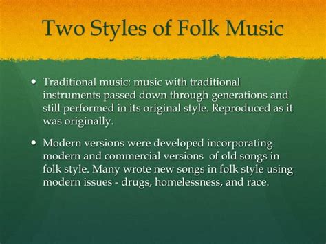 The Different Types Of Folk Music Ben Vaughn