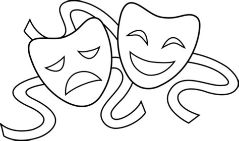Drama Mask Clipart Draw The Drama Symbol 550x326 Png Clipart Download
