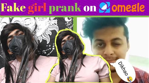 Fake Girl Prank On Omegle🤣 Omegle Prank🤣 Decent Bhopu Omegle Youtube