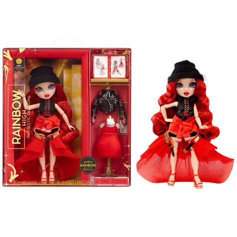 Rainbow High Fantastic Fashion Ruby Anderson Red 11” Fashion Doll L