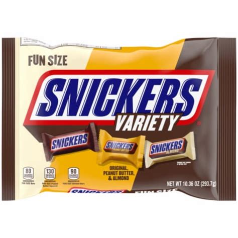 Snickers Original And Peanut Butter And Almond Variety Pack Fun Size