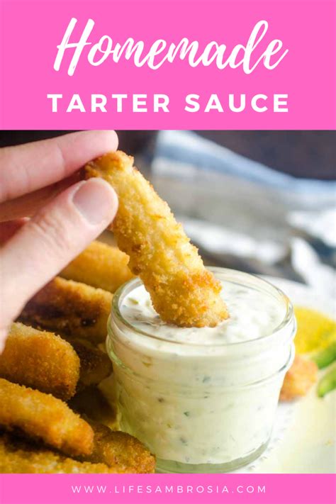 Homemade Tartar Sauce Recipe With Capers Lifes Ambrosia