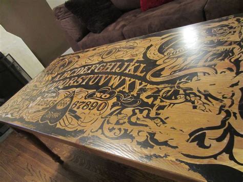 We found different versions of the ouija board coffee table. Ouija Coffee Table | Coffee table, Ouija, Unique coffee table