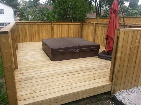 These will have been designed to provide you with a secure place to install shims without causing this is because as the ground moves underneath them, the slabs themselves can become uneven and begin to make a slope. Do It Yourself Builds: How to Build a Deck (with a Hot Tub in the Middle)