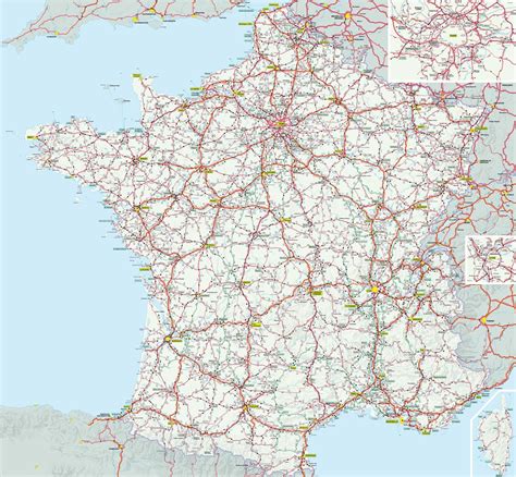 Carte France Grands Itineraires Michelin Avec Ou Sans Légende