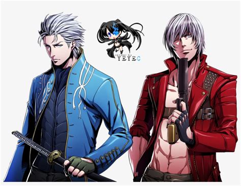Project X Zone Dante Vergil Free Transparent Png Download Pngkey