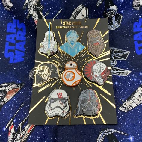 Star Wars Collectors Enamel Pin Set Etsy