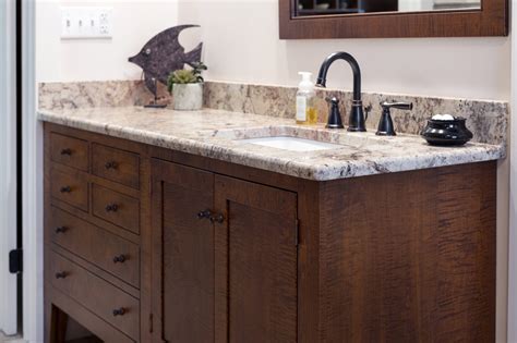 Many bathroom vanities look like a cabinet floating on a base. Shaker Style Bathroom Vanities of high-quality in Tiger ...