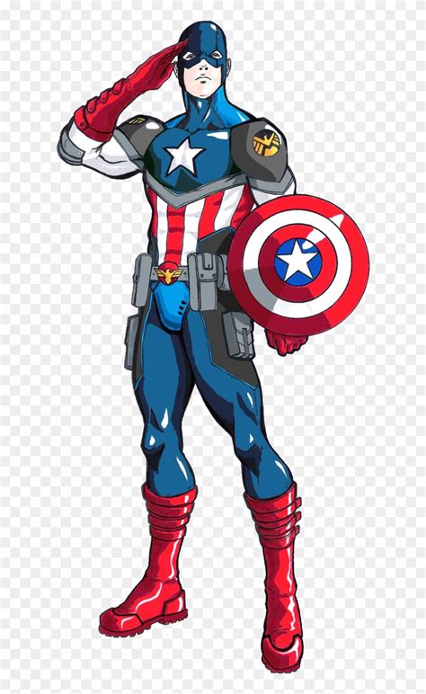 Steven Rogers4208 Captain America Comic Salute Free Transparent Png