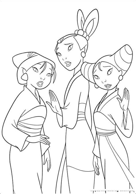 70 best images about Disney Mulan Coloring Pages on Pinterest | Cartoon