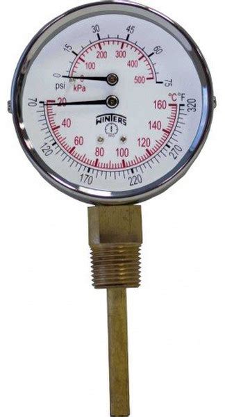 Winters Instruments Pressuretemperature Combination Gauge