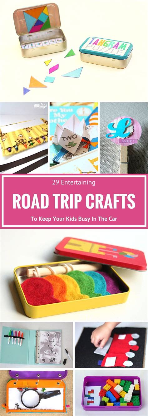 29 Entertaining Road Trip Crafts To Keep Kids Busy In The Car Road
