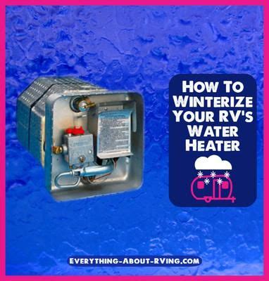 The first thing i like to do when i'm getting ready to winterize my bike is to take it for a ride, it does a couple of things. How Do I Winterize My RV's Water Heater | Rv water heater ...