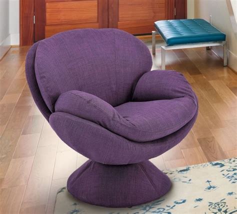 35 Purple Solid Contemporary Upholstered Accent Chair